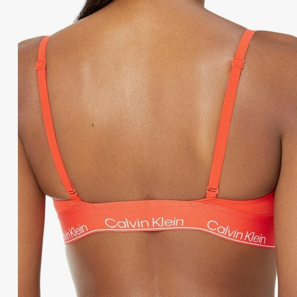 Calvin Klein Vibrant Orange Bralette - Picture 2 of 2